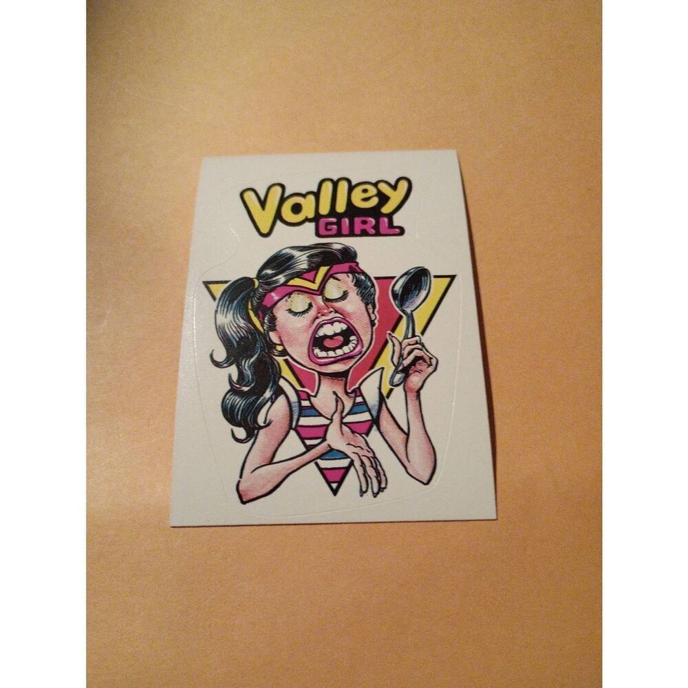 1983 General Mills Zero Heros Trading Card Sticker Card Vintage #41 Valley Girl